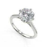 Katelyn 4 Prong Solitaire Cushion Cut Diamond Engagement Ring - Nivetta